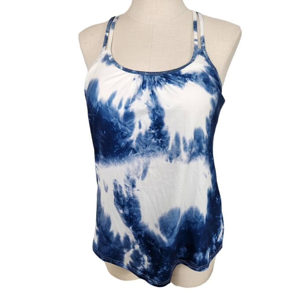 Hibelle Womens Scoop Neck Cute Racerback Yoga Workout Tank Top XL